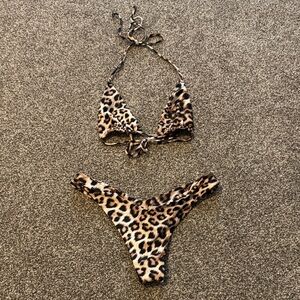 Leopard Print Bikini Set
